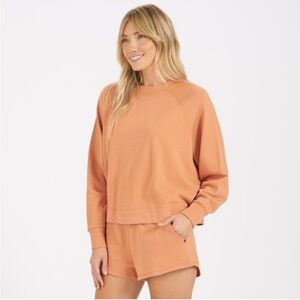 Vuori Peach sunnyside crewneck sweatshirt size L